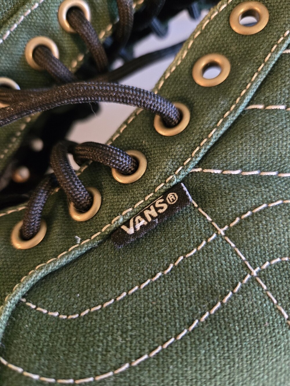 Vans Men's High-Top Canvas Sneakers Forest Green with Black SoleVans Sk8-Hi BMX - Picture 4 of 7